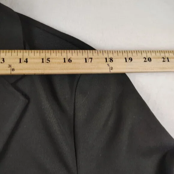 Zara Black Comfort Jacket Blazer Womens Large - Picture 10 of 11